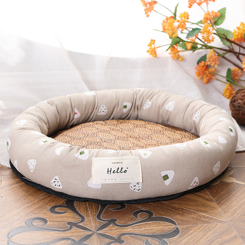 Round Cat Kennel Kennel Dog Summer Cool Den