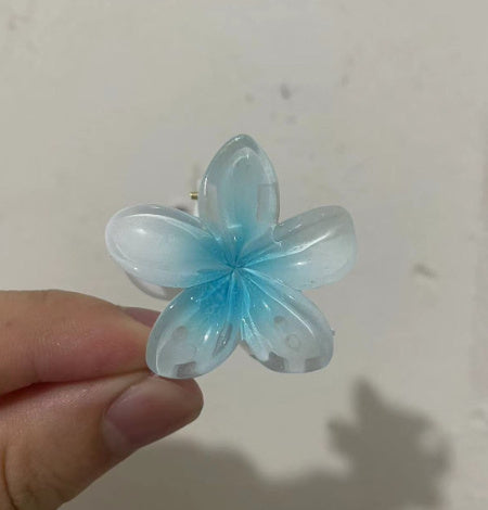 4cm Sweet Girl Plumeria Rubra Barrettes