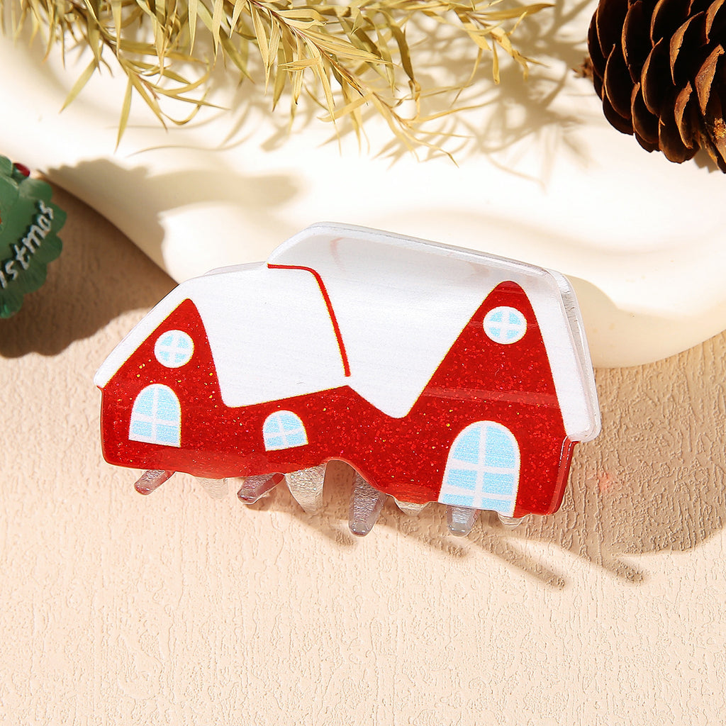 Christmas Shark Clip Summer Back Head Barrettes