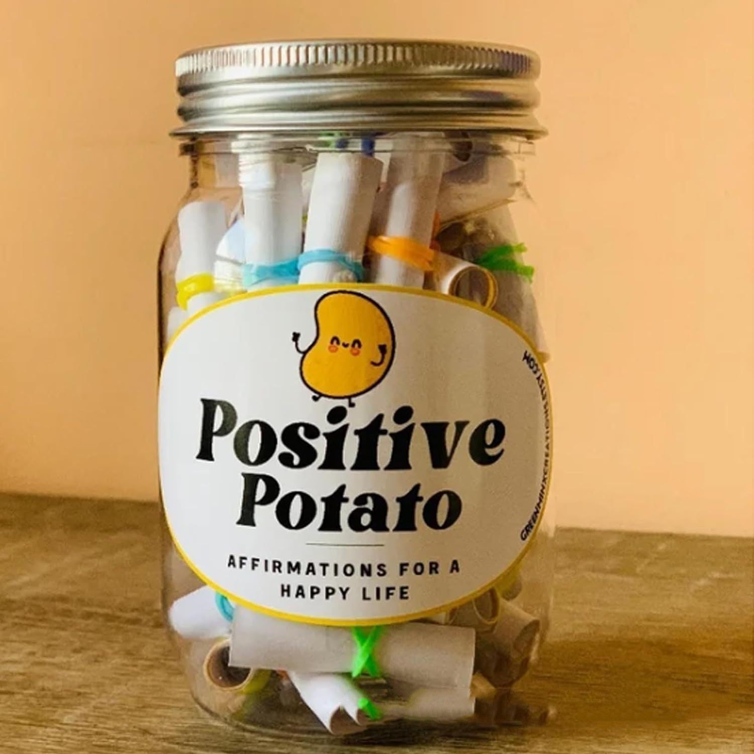 Glass Daily Surprise Encouragement Jar