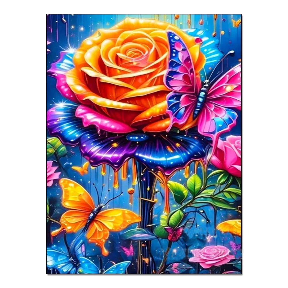 DIY Handmade Diamond Painting With Colorful Animals And Full Diamonds