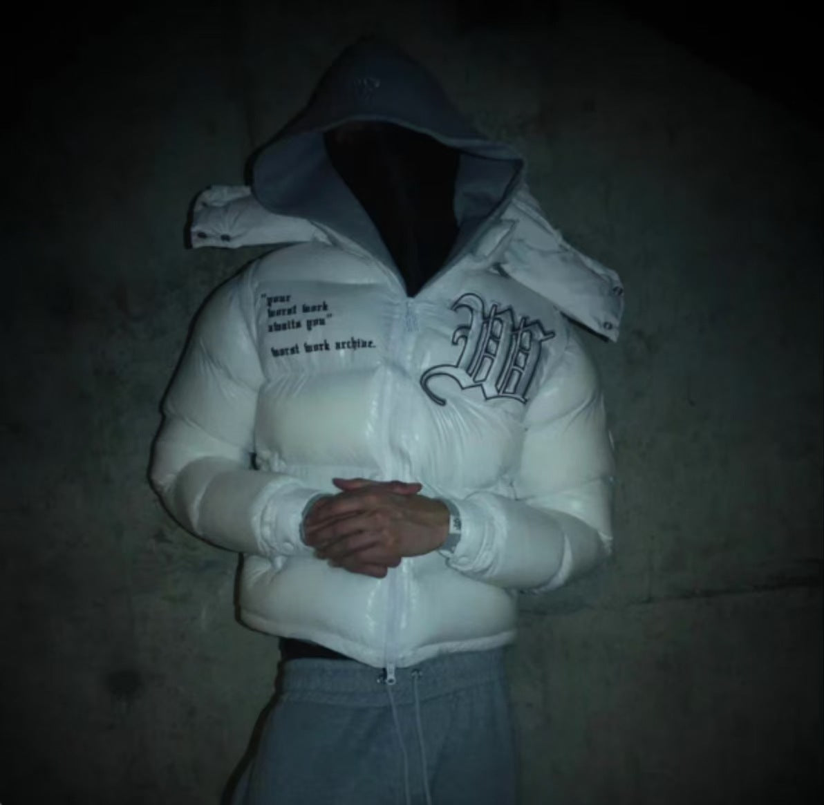 Winter Hooded Cotton-padded Cardigan Jacket