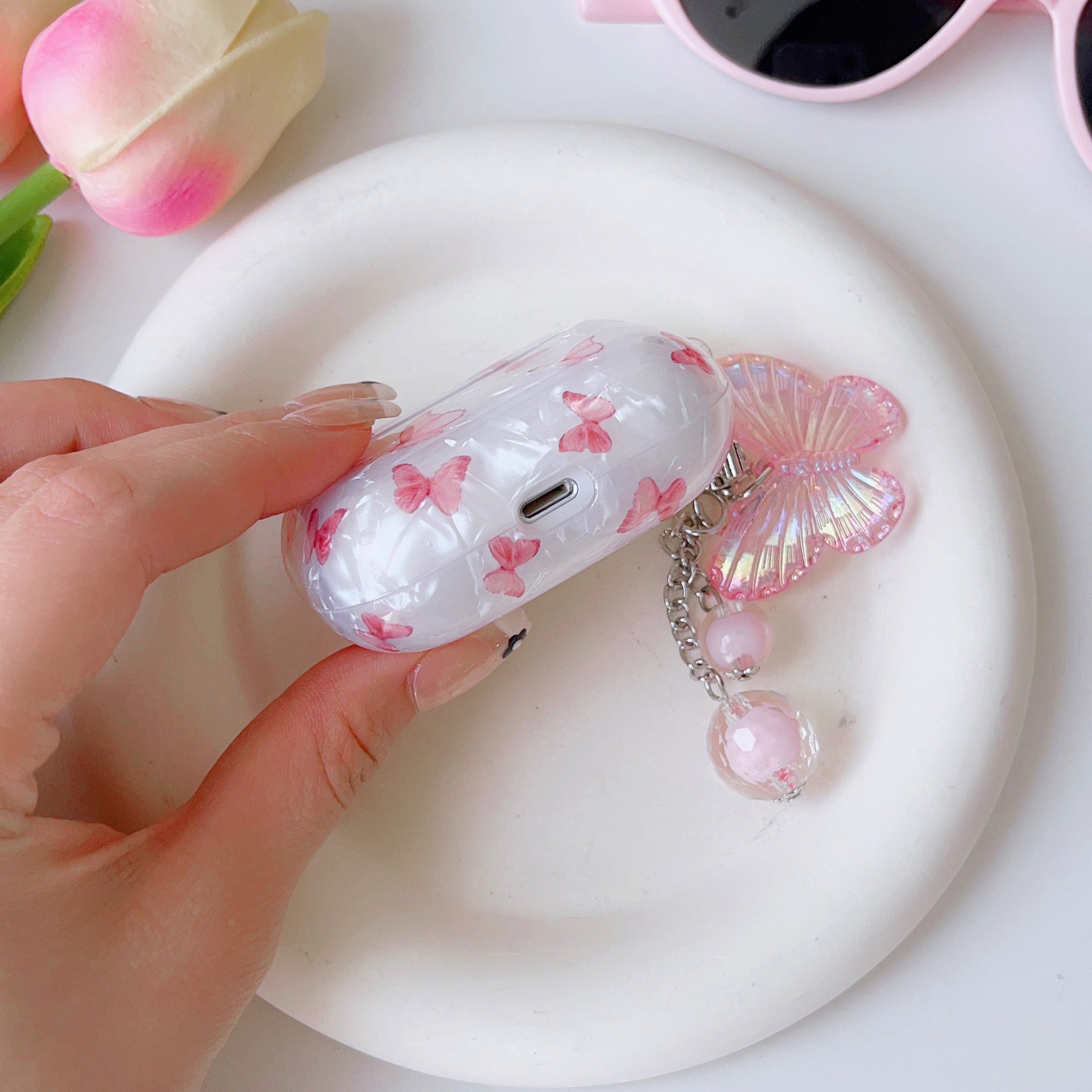 Shell Pattern Butterfly Bluetooth Wireless All-inclusive Headset