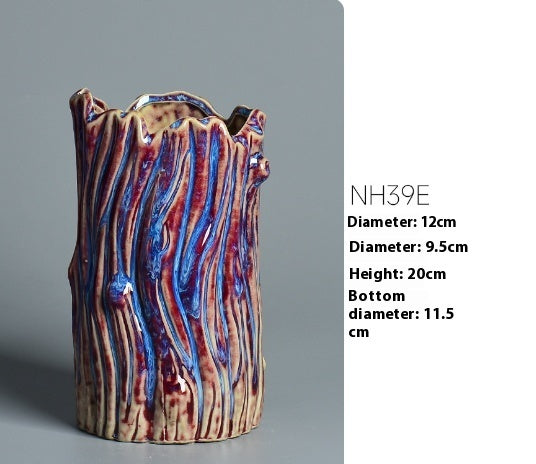 Household Green Plant Creative Jun Kiln Ceramic Flower Pot