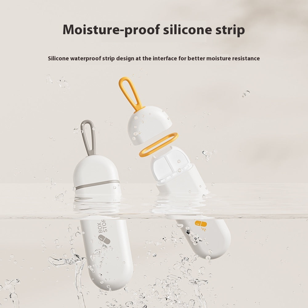 Portable Small Pill Case Tablets Storage Box Mini Small Sized Portable Medicine Pills Compartment Split Storaging Box