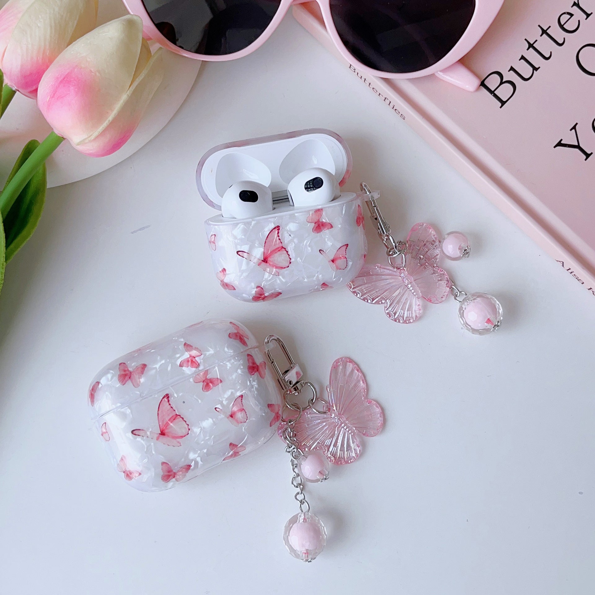Shell Pattern Butterfly Bluetooth Wireless All-inclusive Headset