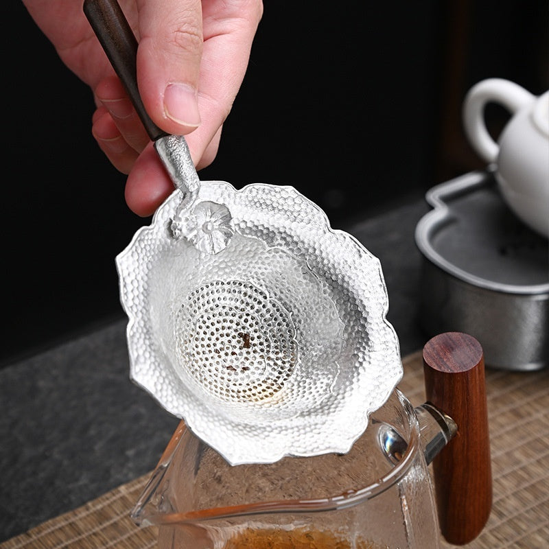 Creative Tea Strainer Tin Tea Funnel Pure Tin Tea Set