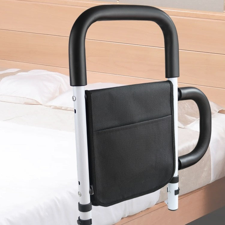 The Old Man Got Up At Bedside Armrest To Assist