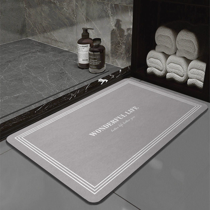 Diatom Ooze Bathroom Absorbent Non-slip Floor Mat