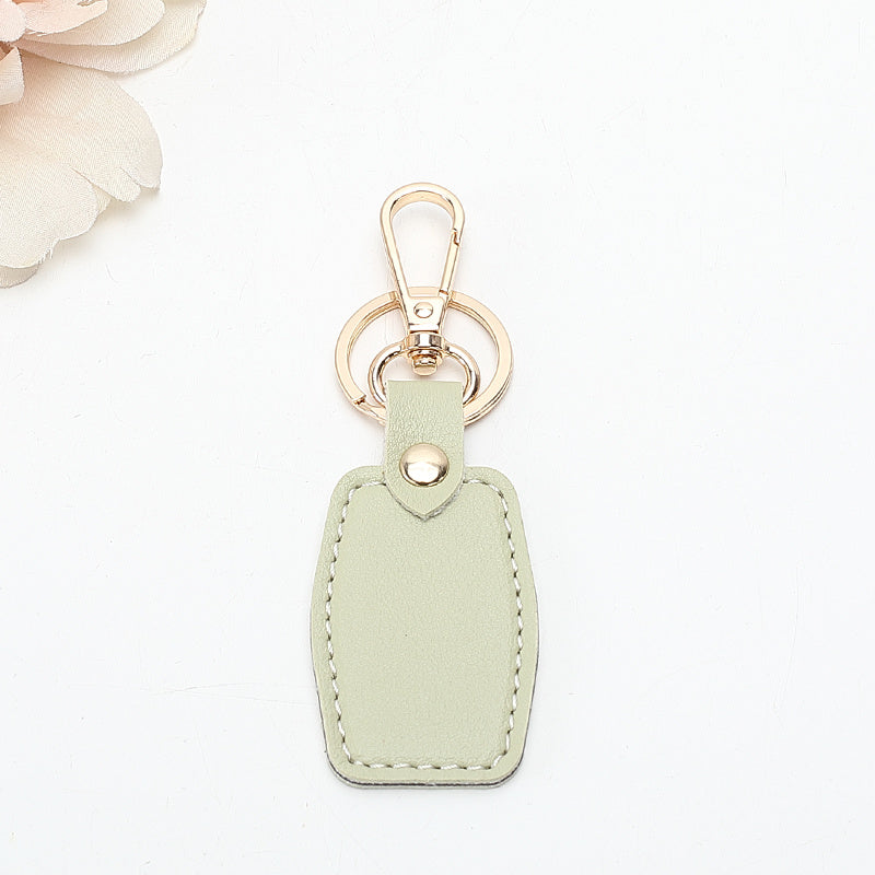 Leather Rectangular Keychain