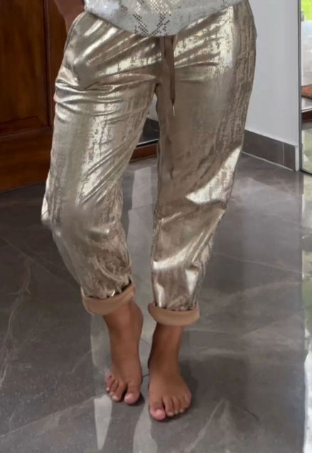 Evil Eye Bronzing Top And Trousers Suit