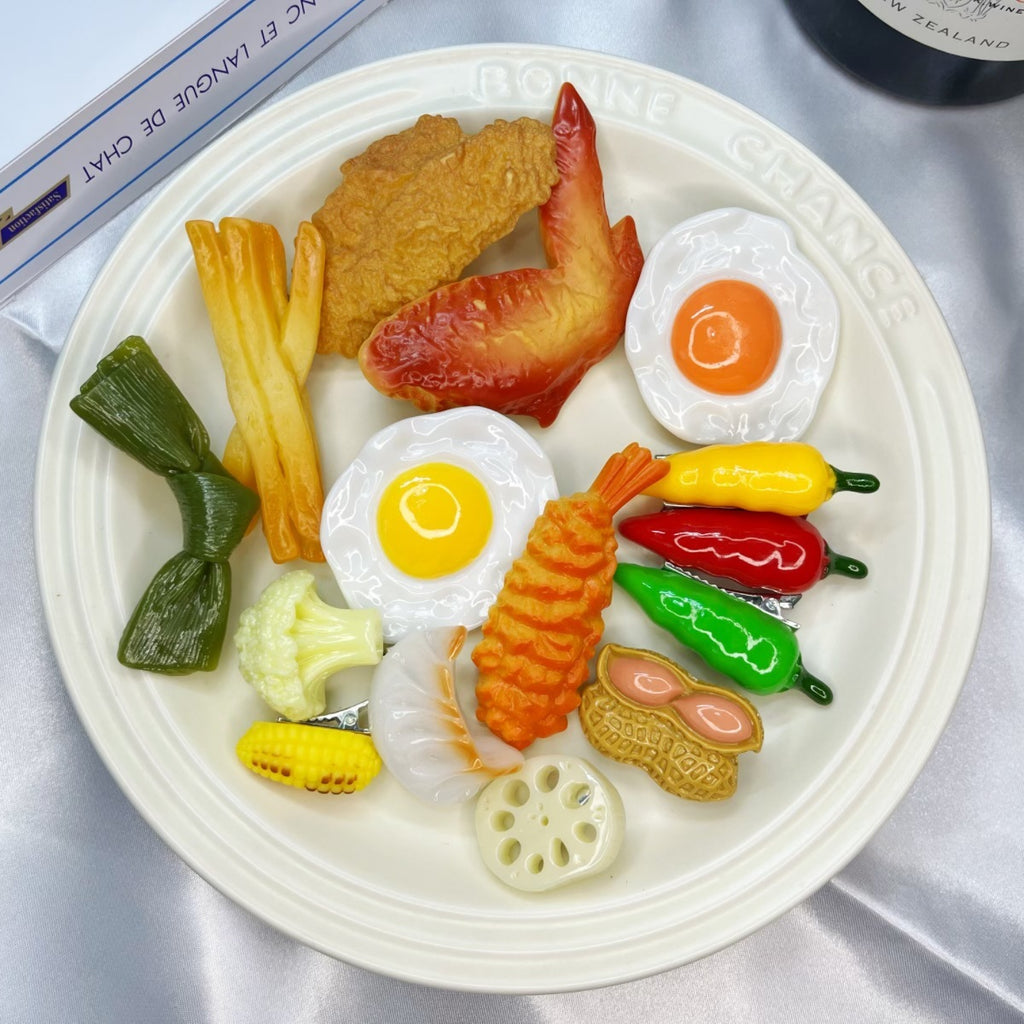 Creative Food Barrettes Seafood Funny