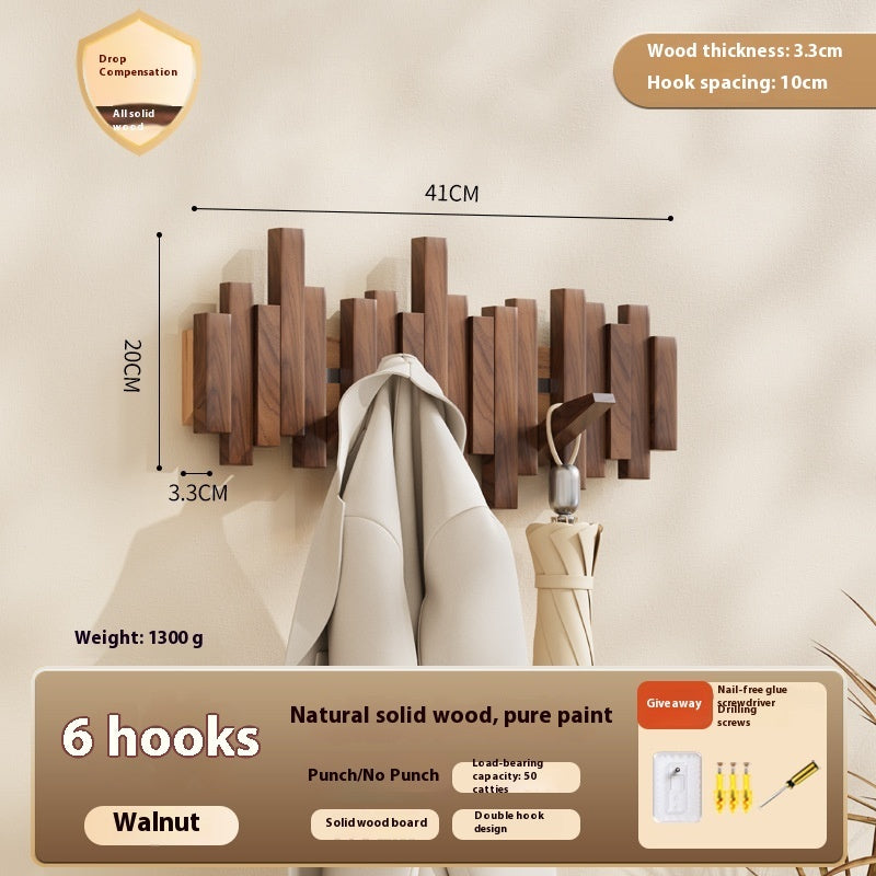 Wooden Piano Keys Clothes Rack Wall Hanging