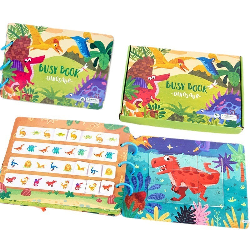 Children's Enlightenment Animal Sticker Book Puzzle Educational Toys Baby Montessori Early Education