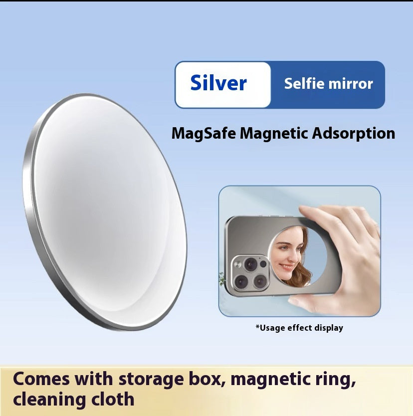 Aluminum Alloy Mobile Phone Rear Self-shooting Mirror Magnetic Suction