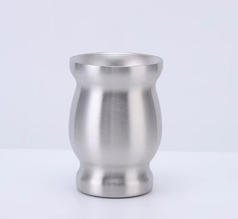 Stainless Steel Pear-shaped Tea Cup Insulation Double Layer