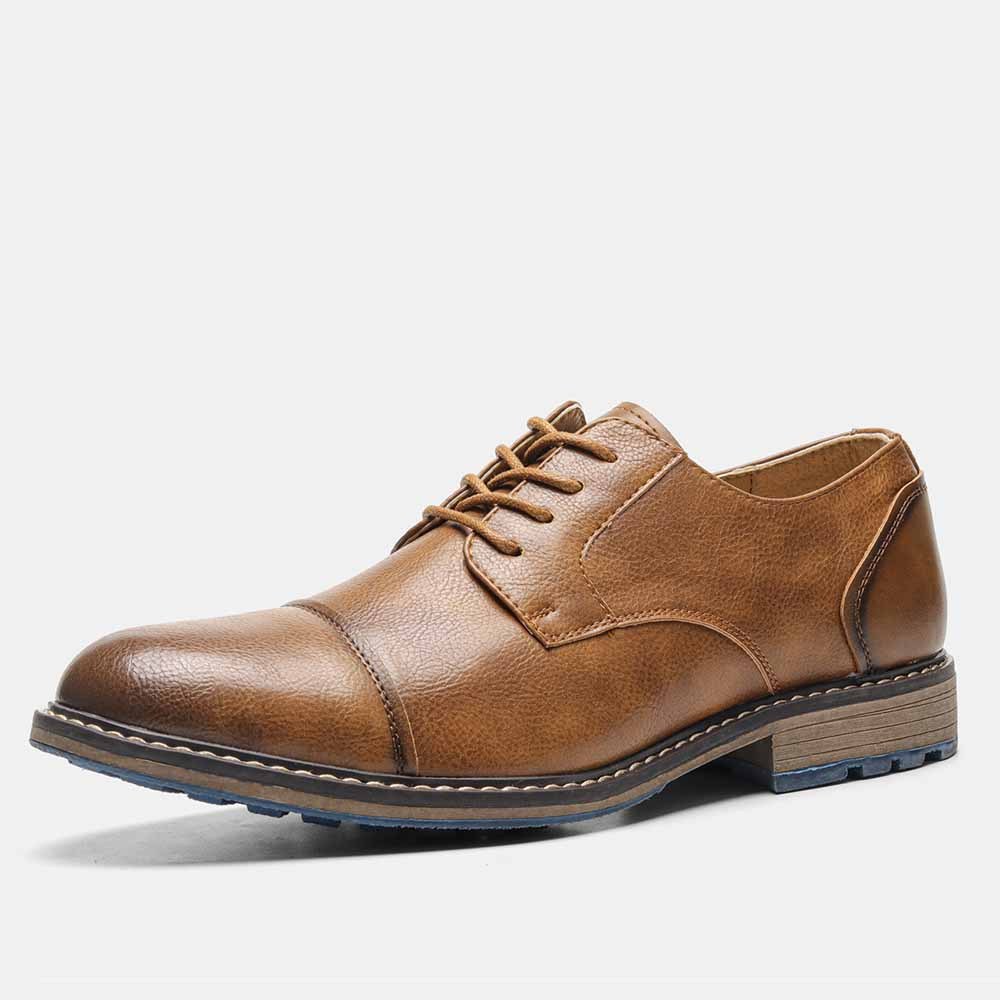 Men's Fashion Summer Retro Plus Size Leather Shoes