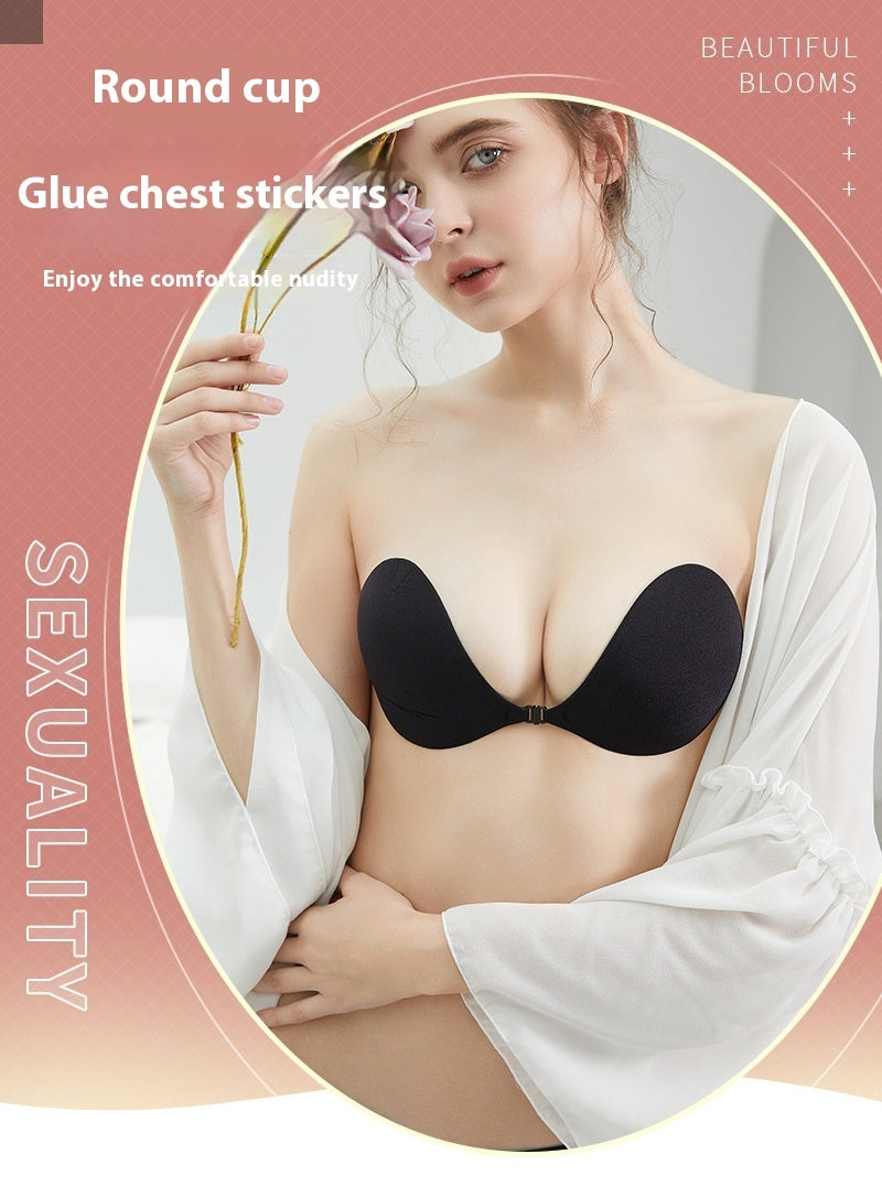 Round Cup Chest Paste Brushed Thin Invisible Push Up Bras Underwear Breast Pad