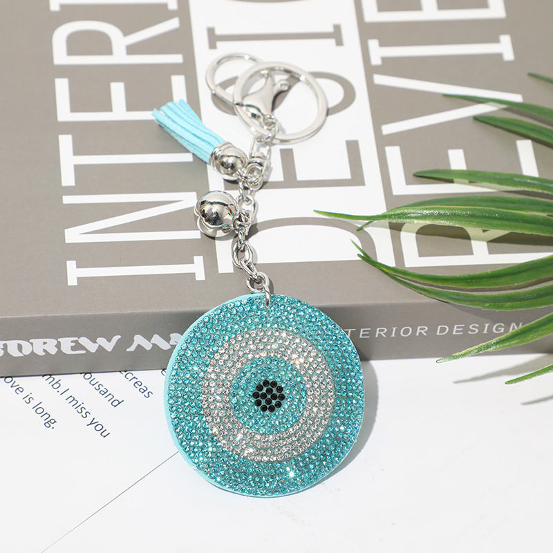 Fashion Simple Rhinestone Eye Keychain