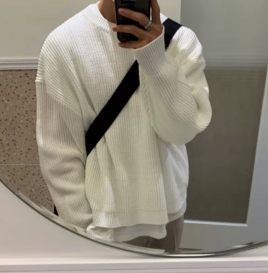 Vintage Slouchy Style Knitwear Ancient Casual Jacket