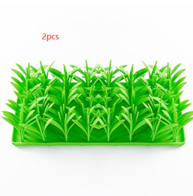 Silicone Slow Food Mat Creative Grass Brush Design Lick Mat Dogs And Cats Eating Non-slip