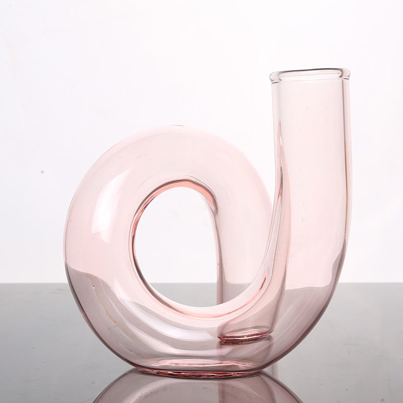 Irregular Creative Strange Shape Glass Vase Living Room Art Decoration
