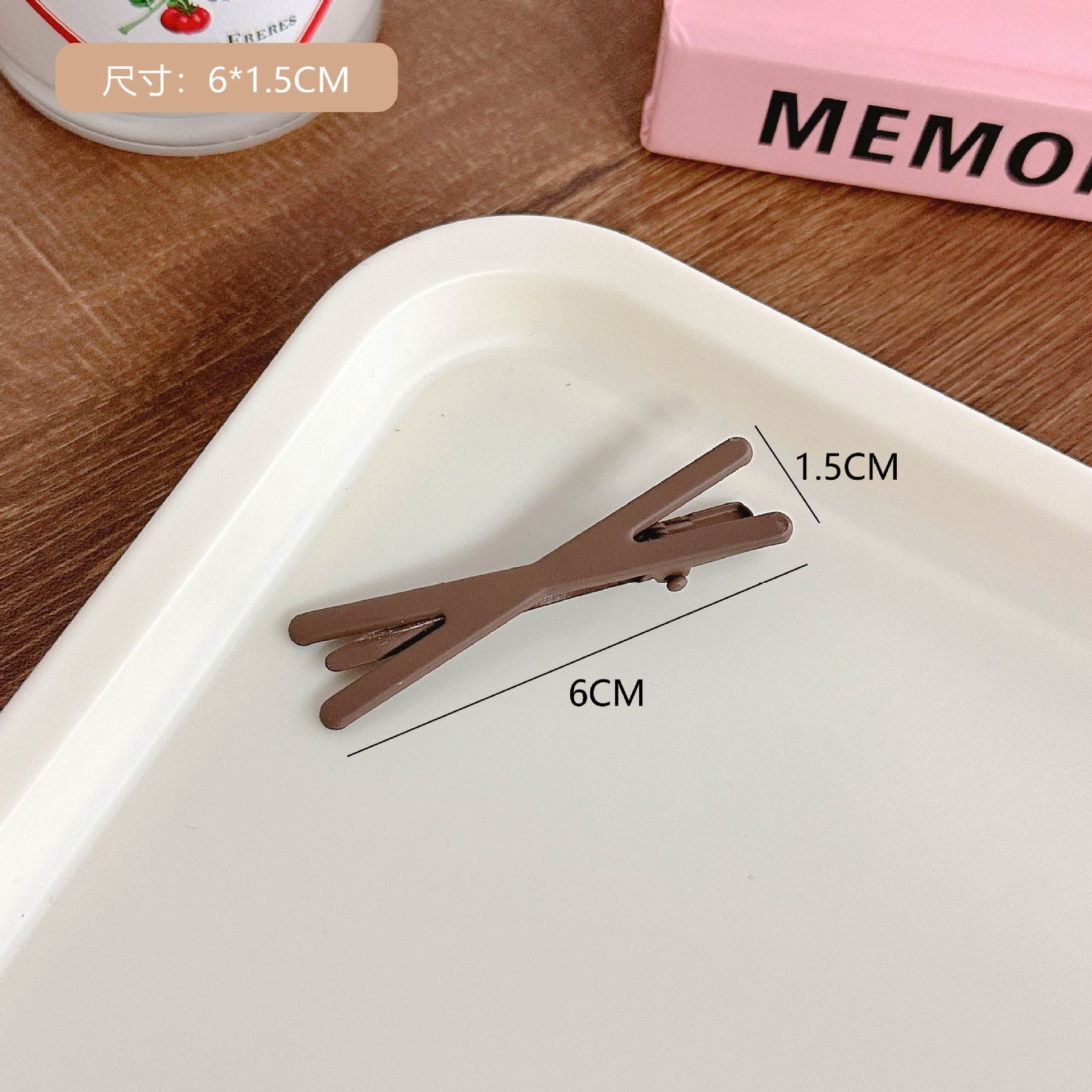 Coffee Color Series Barrettes Combination Retro Temperament