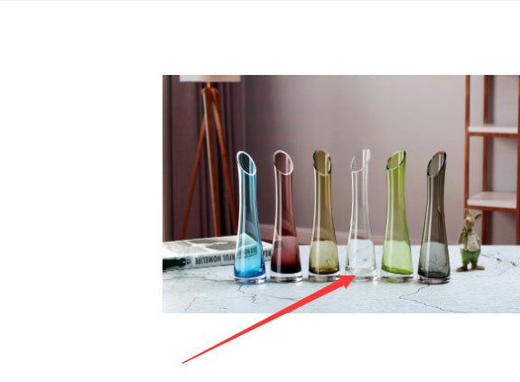 One Flower Vase European Creative Glass Transparent Ornaments