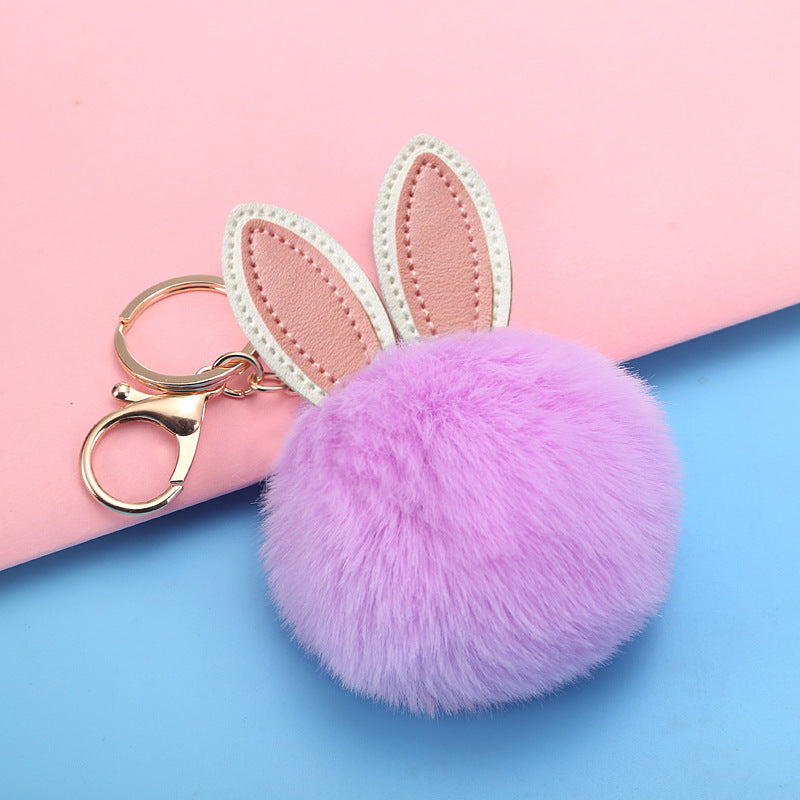 Girl's Schoolbag Fuzzy Ball Pendant Small Gift