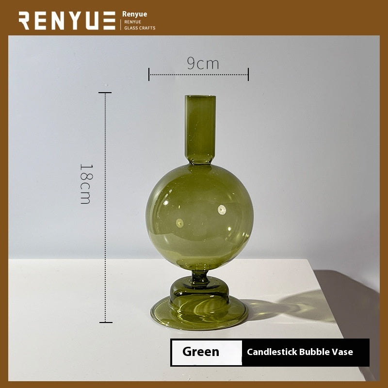 Modern Minimalist Creative Stained Glass Candlestick