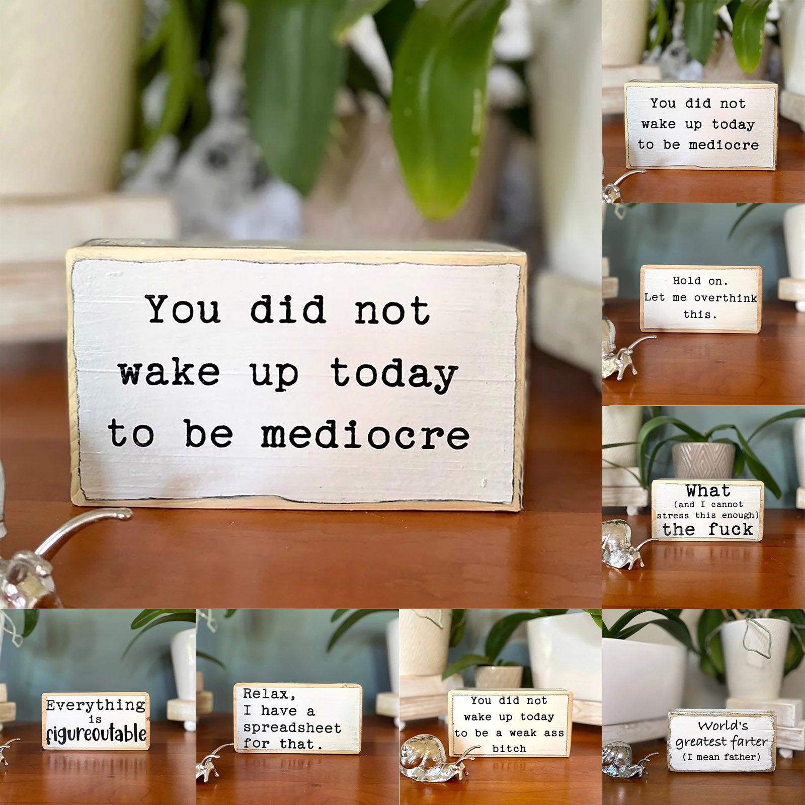 English Letters Desktop Ornaments