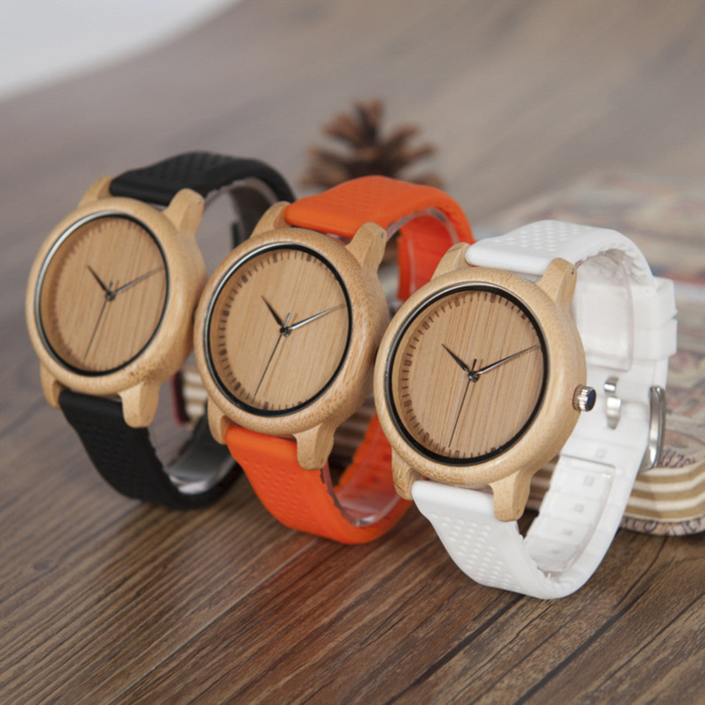 Girls' Simple Temperament Wooden Watch