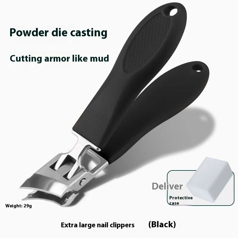 Diagonal Nail Clippers With Large Openings To Prevent Splashing