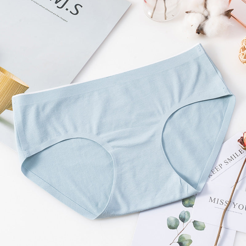 Mid Waist Girl Cotton Seamless Ladies Breathable Plus Size Triangle Shorts