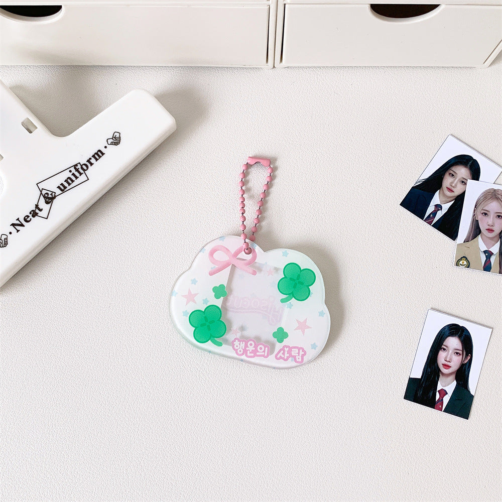 Acrylic Four-leaf Clover Card Holder