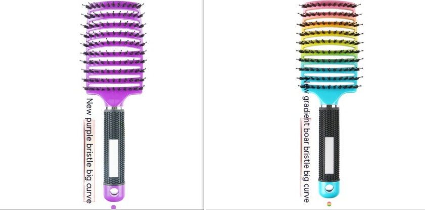 Big Curved Comb Bristle Massage Comb Eight Claws