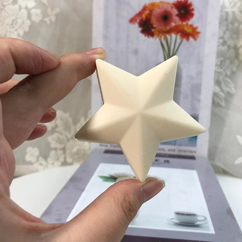 DIY 3D Five Pointed Star Candle Molds Pentagram