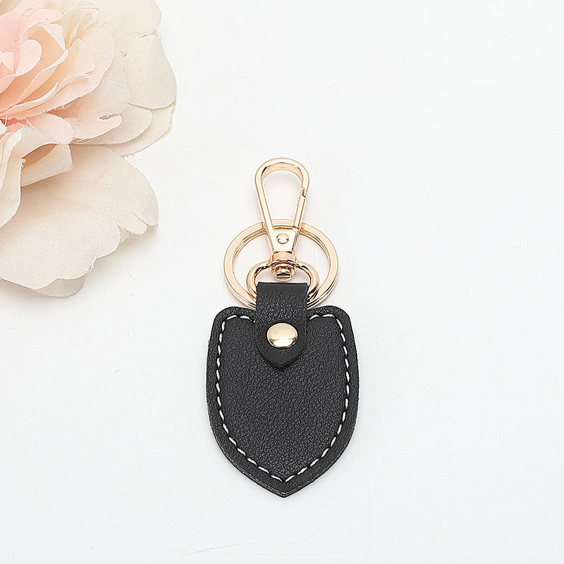 European And American Retro Double-layer Thick Leather Keychain