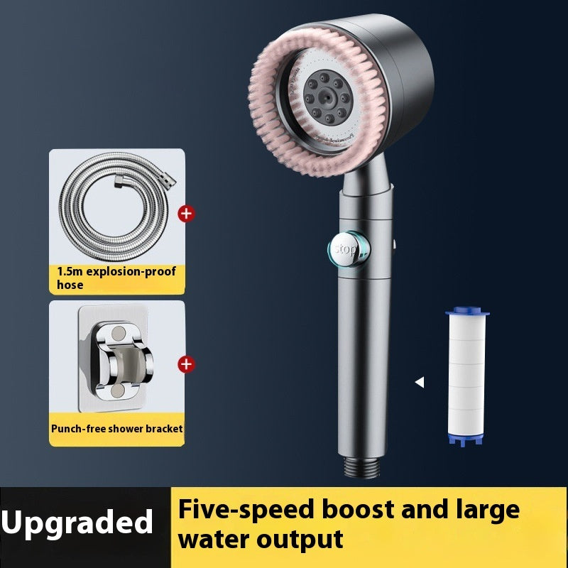 Spray Shower Brush Nozzle Supercharged Shower Suit