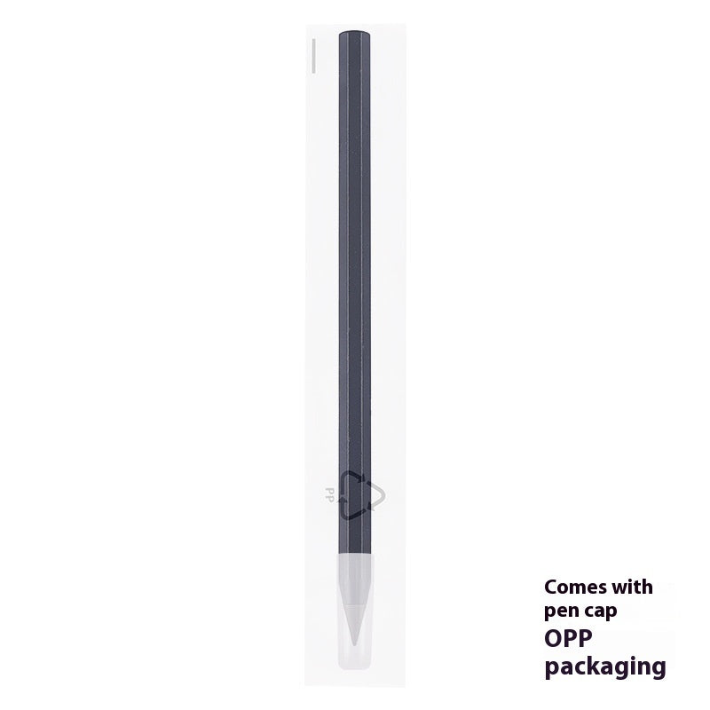 Black Technology Can't Finish Writing Metal Octagonal Penholder Eternal Pencil