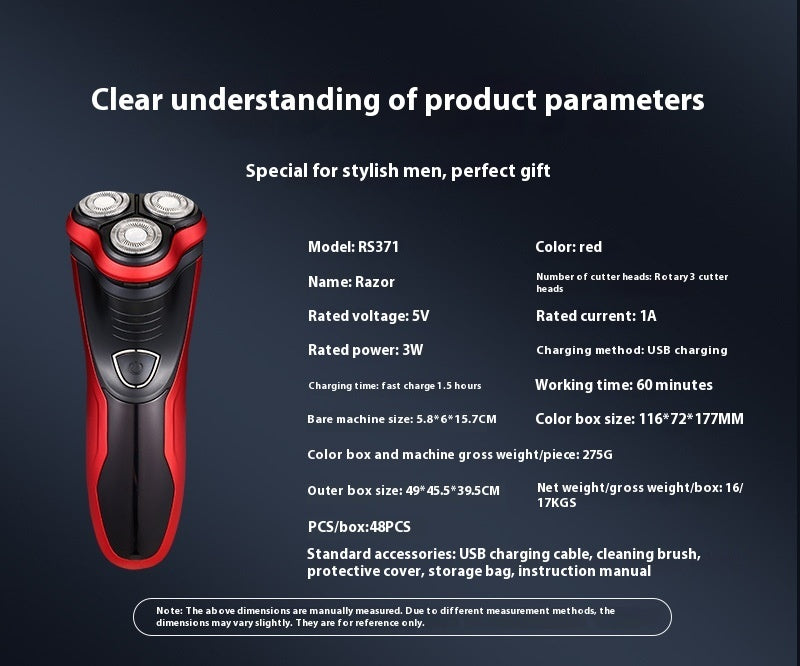 Electric Shaver Men's Rechargeable Shaver