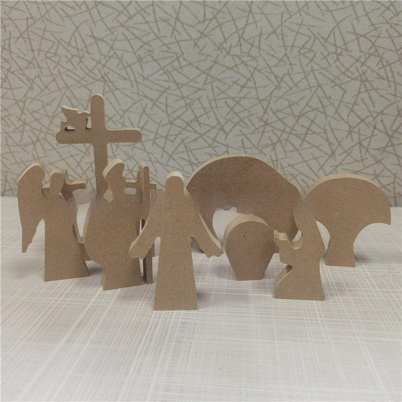 Easter Scene Wooden Decoration