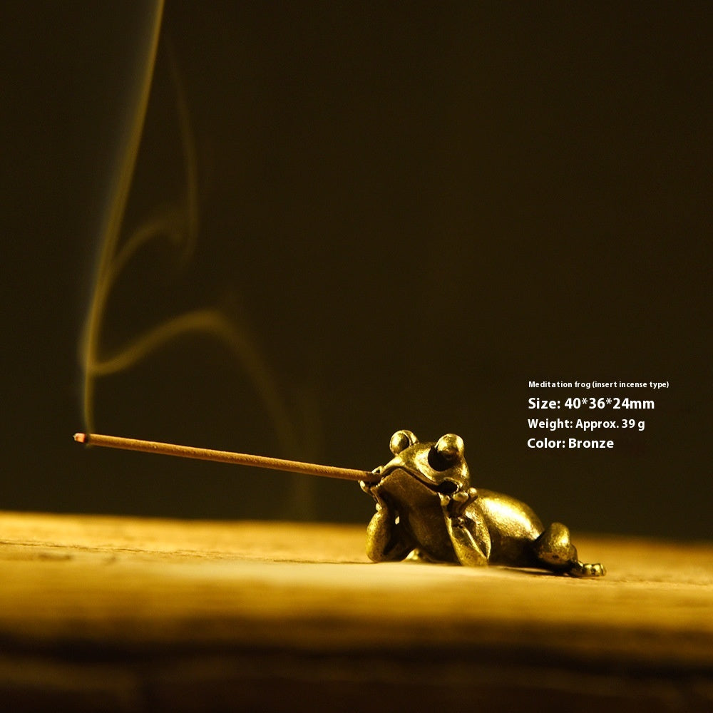 Retro Frog-shaped Ornaments Ornaments Bronze