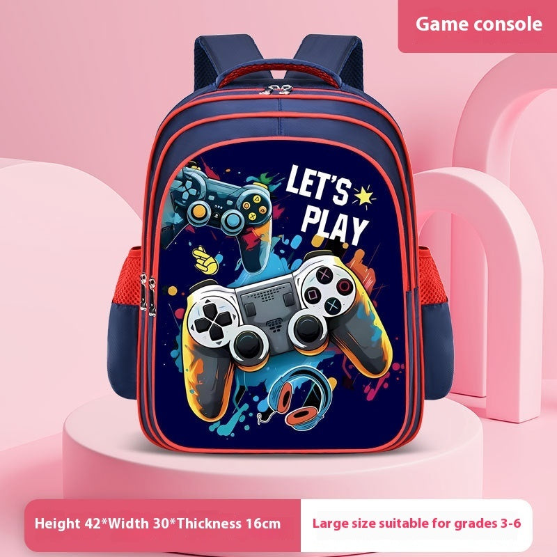 Astronaut Schoolbag Boy Double Shoulders Backpack Grade 3-4