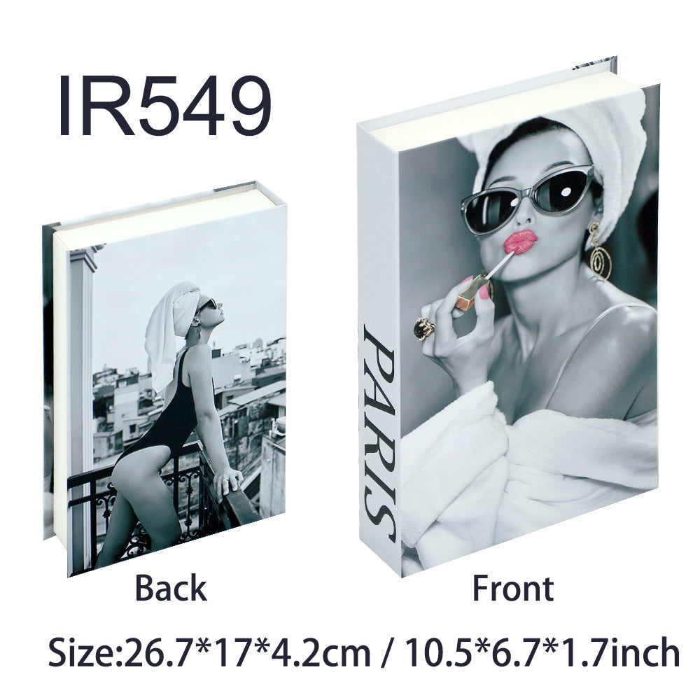 Fashion Simple Style Prop Books Fake Book Magazine Ornaments