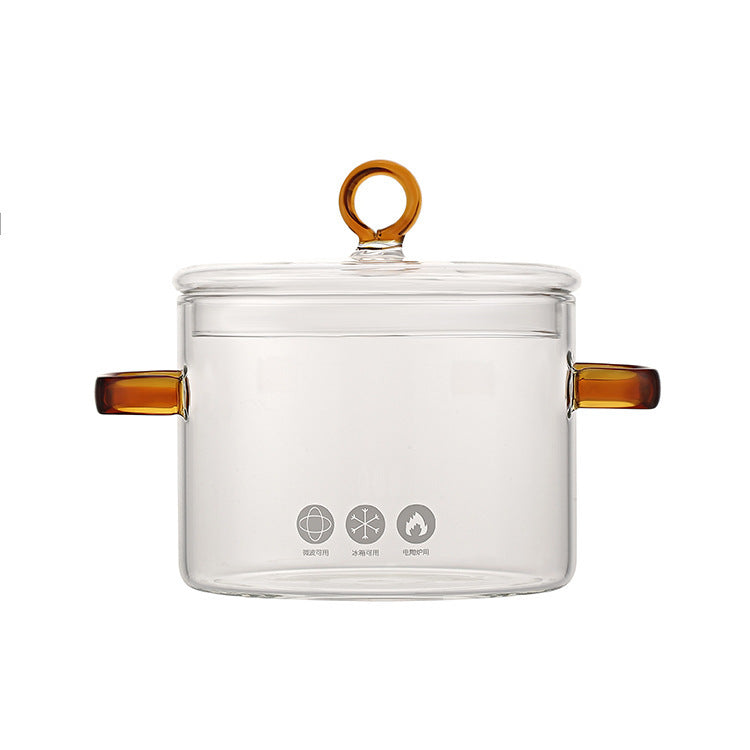 Stew Household Transparent Glass Stew-pan