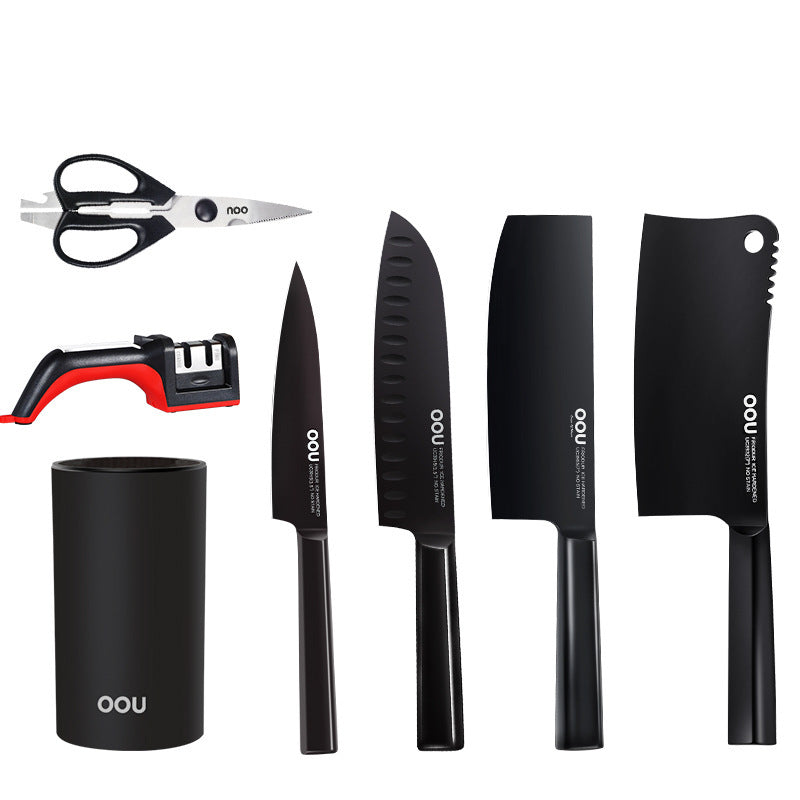 Black Blade Antibacterial Series Knife Seven Sets