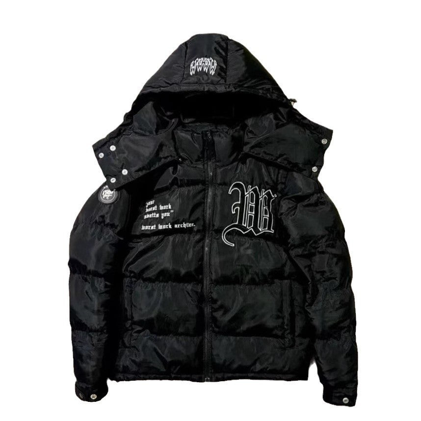 Winter Hooded Cotton-padded Cardigan Jacket