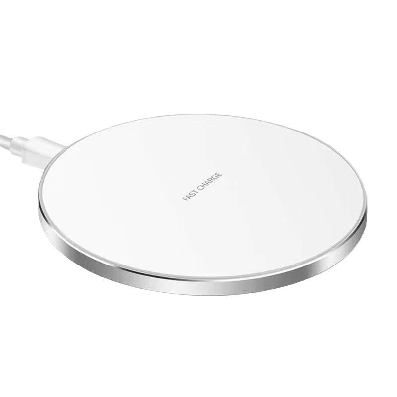 Aluminum Alloy Round QI15W Wireless Charger For