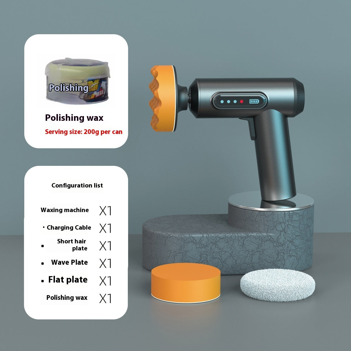 Wireless Car Polishing Machine Polishing And Sealing Glaze Household Car Small Waxing Device